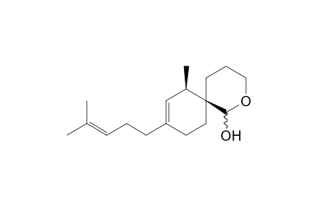 (6R,7R)-7-Methyl-9-(4-methyl-pent-3-enyl)-2-oxa-spiro[5.5]undec-8-en-1-ol