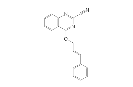 4-{[(E)-3'-Phenylprop-2'-enyl]oxy}-3,4-dihydroquinazoline-2-carbonitrile