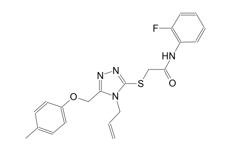 2-({4-allyl-5-[(4-methylphenoxy)methyl]-4H-1,2,4-triazol-3-yl}sulfanyl)-N-(2-fluorophenyl)acetamide