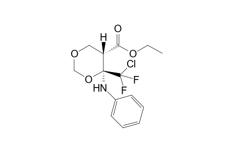 (4S,5S)-4-anilino-4-[chloro(difluoro)methyl]-1,3-dioxane-5-carboxylic acid ethyl ester