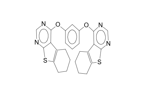 1,3-bis(5,6,7,8-tetrahydrobenzo[4,5]thieno[2,3-d]pyrimidin-4-yloxy)benzene