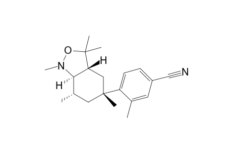 rac-3-methyl-4-((3aR,5R,7S,7aR)-1,3,3,5,7-pentamethyloctahydrobenzo[c]isoxazole-5-yl)benzonitrile