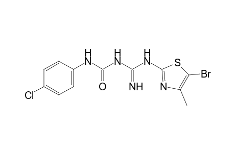 1-[N-(5-bromo-4-methyl-2-thiazolyl)amidino]-3-(p-chlorophenyl)urea