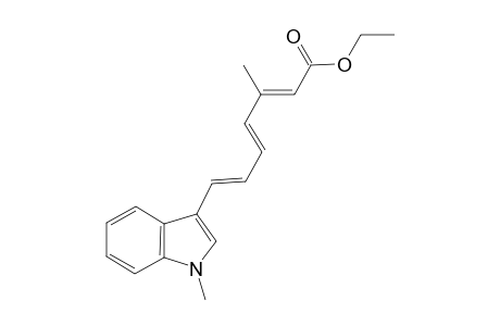 Ethyl (2E,4E,6E)-3-methyl-7-(1-methyl-1H-indol-3-yl)hepta-2,4,6-trienoate
