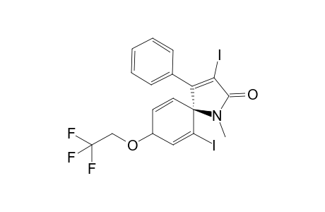 cis-3,6-Diiodo-1-methyl-4-phenyl-8-(2,2,2-trifluoroethoxy)-1-azaspiro[4.5]deca-3,6,9-trien-2-one
