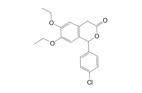 1-(4-Chlorophenyl)-6,7-diethoxy-1,4-dihydro-3H-isochromen-3-one