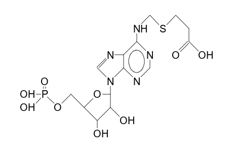 N/6/-((2-Carboxyethyl)thiomethyl)-adenosine monophosphate