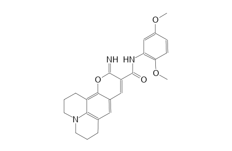 1H,5H,11H-[1]benzopyrano[6,7,8-ij]quinolizine-10-carboxamide, N-(2,5-dimethoxyphenyl)-2,3,6,7-tetrahydro-11-imino-