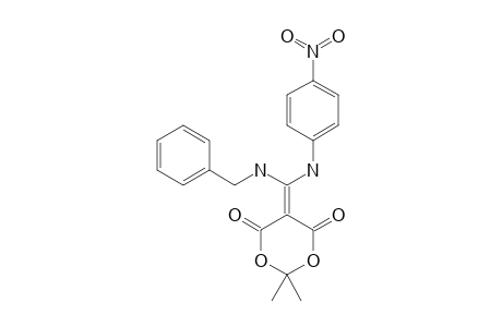 5-[(BENZYLAMINO)-(4-NITROPHENYLAMINO)-METHYLENE]-2,2-DIMETHYL-4,6-DIOXO-1,3-DIOXANE