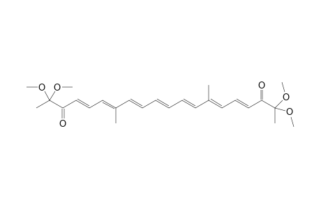 7,14-Dimethyl-2,2,19,19-tetramethoxyeicosa-hept- 4,6,8,10,12,14,16-ene-3,18-dione
