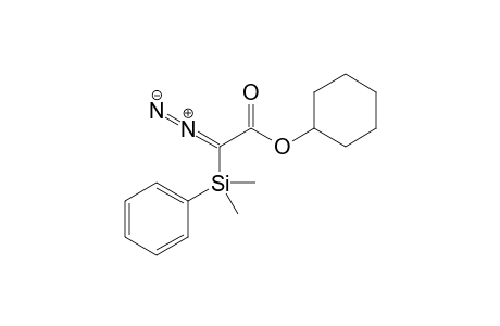 Cyclohexyl diazo(dimethylphenylsilyl)acetate