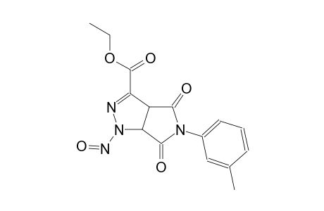 ethyl 5-(3-methylphenyl)-1-nitroso-4,6-dioxo-1,3a,4,5,6,6a-hexahydropyrrolo[3,4-c]pyrazole-3-carboxylate