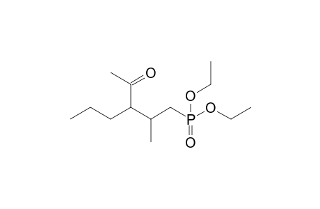 Diethyl 3-acetyl-2-methylhexyl-1-phosphonate