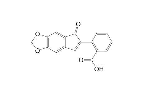 2-[2'-(Hydroxycarbonyl)phenyl]-5,6-(methylenedioxy)-ind-2-enone