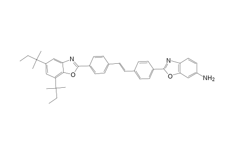 6-Benzoxazolamine, 2-[4-[2-[4-[5,7-bis(1,1-dimethylpropyl)-2-benzoxazolyl]phenyl]ethenyl]phenyl]-