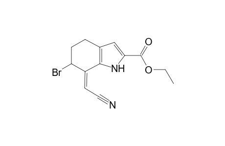 (E)-Ethyl 6-Bromo-7-cyanomethylidene-4,5,6,7-tetrahydroindole-2-carboxylate