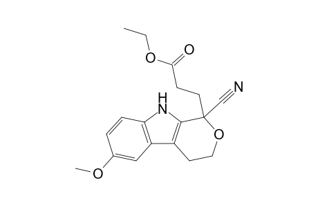3-(1-Cyano-6-methoxy-1,3,4,9-tetrahydropyrano[3,4-b]indol-1-yl)propionic acid ethyl ester
