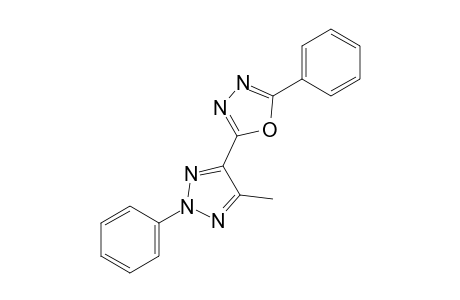 2-(5-methyl-2-phenyl-2H-1,2,3-triazol-4-yl)-5-phenyl-1,3,4-oxadiazole