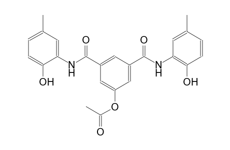3,5-bis[(2-hydroxy-5-methylanilino)carbonyl]phenyl acetate