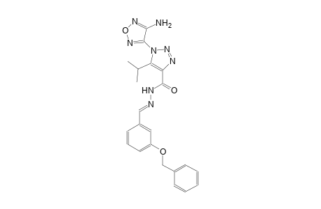 1-(4-amino-1,2,5-oxadiazol-3-yl)-N'-{(E)-[3-(benzyloxy)phenyl]methylidene}-5-isopropyl-1H-1,2,3-triazole-4-carbohydrazide