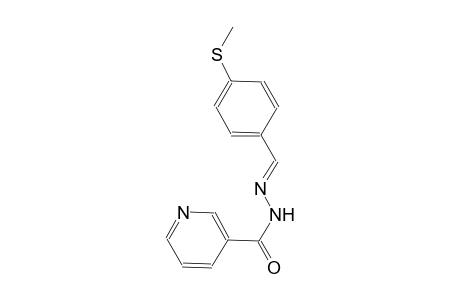 N'-{(E)-[4-(methylsulfanyl)phenyl]methylidene}nicotinohydrazide