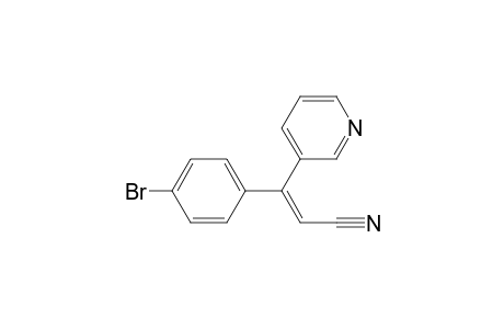(Z)-3-(4-bromophenyl)-3-(3-pyridinyl)-2-propenenitrile