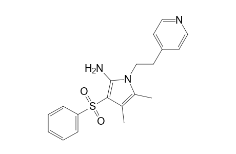 4-{2-[2-amino-4,5-dimethyl-3-(phenylsulfonyl)pyrrol-1-yl]ethyl}pyridine