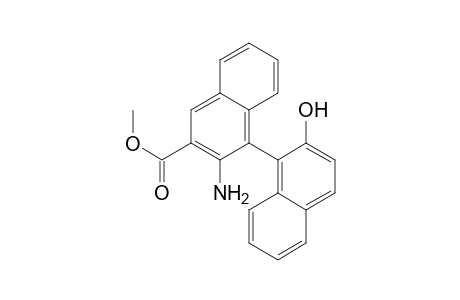 3-Amino-4-(2-hydroxy-1-naphthalenyl)-2-naphthalenecarboxylic acid methyl ester