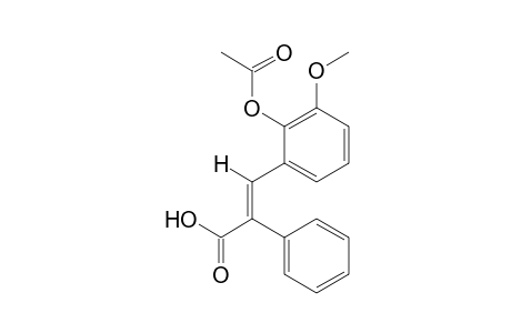 trans-3-(2-Hydroxy-3-methoxyphenyl)-2-phenylacrylic acid, acetate