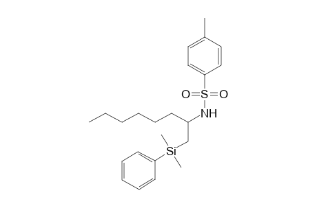 2-Dimethyl(phenyl)silyl-N-(p-tolylsulfonyl)octan-2-ylamine