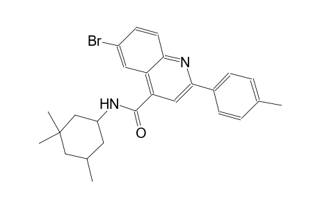 6-bromo-2-(4-methylphenyl)-N-(3,3,5-trimethylcyclohexyl)-4-quinolinecarboxamide