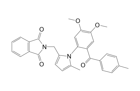 2-({1-[4,5-Dimethoxy-2-(4-methylbenzoyl)phenyl]-5-methyl-1H-pyrrol-2-yl}methyl)-1H-isoindole-1,3(2H)-dione
