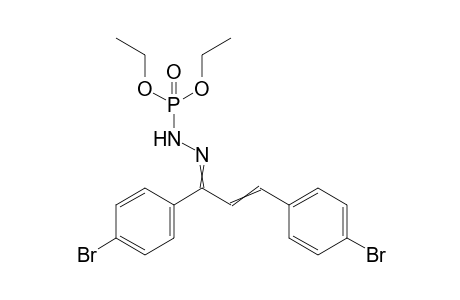 Diethyl (2-(1,3-bis(4-bromophenyl)allylidene)hydrazinyl)phosphonate