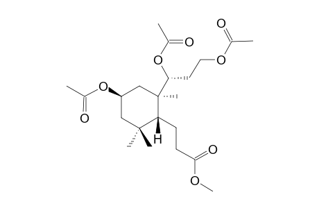 METHYL-2-BETA,9,12-TRIACETOXY-13,14,15,16,17-PENTANOR-8,9-SECO-ENT-LABDANE-8-OATE