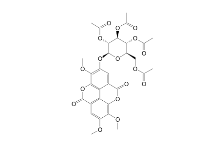 4-O-[BETA-D-GLUCOPYRANOSYL-TETRAACETATE]-3,3',4'-TRI-O-METHYLELLAGIC_ACID