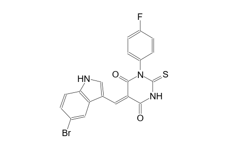 (5Z)-5-[(5-bromo-1H-indol-3-yl)methylene]-1-(4-fluorophenyl)-2-thioxodihydro-4,6(1H,5H)-pyrimidinedione