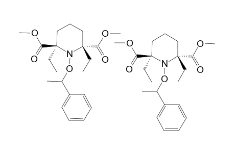 TRANS-2,6-DIETHYL-1-(1-PHENYLETHOXY)-PIPERIDINE-2,6-DICARBOXYLIC-ACID-DIMETHYLESTER