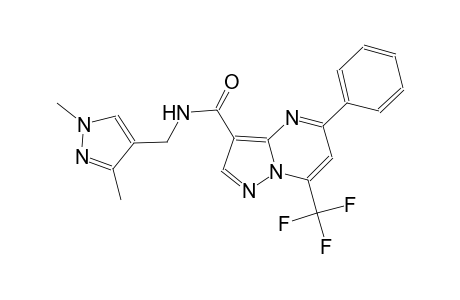 N-[(1,3-dimethyl-1H-pyrazol-4-yl)methyl]-5-phenyl-7-(trifluoromethyl)pyrazolo[1,5-a]pyrimidine-3-carboxamide