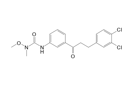 Urea, N'-[3-[3-(3,4-dichlorophenyl)-1-oxopropyl]phenyl]-N-methoxy-N-methyl-