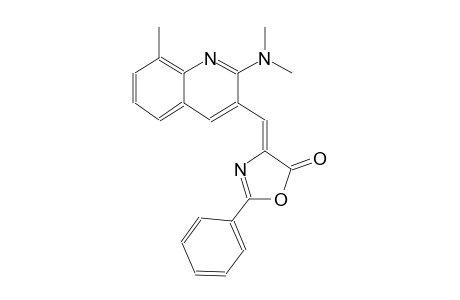 (4Z)-4-{[2-(dimethylamino)-8-methyl-3-quinolinyl]methylene}-2-phenyl-1,3-oxazol-5(4H)-one