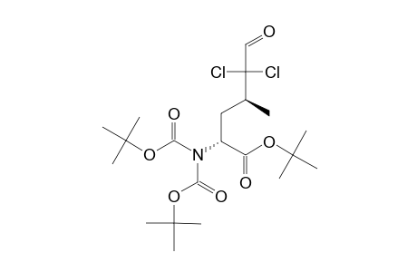 (2S,4S)-2-DITERT.-BUTOXYCARBONYLAMINO-5,5-DICHLORO-4-METHYL-6-OXO-HEXANOIC-ACID-TERT.-BUTYLESTER