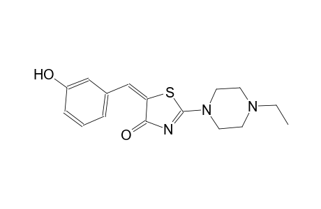 (5E)-2-(4-ethyl-1-piperazinyl)-5-(3-hydroxybenzylidene)-1,3-thiazol-4(5H)-one