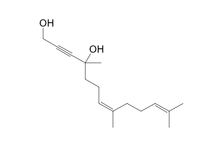 (7Z)-4,8,12-Trimethyltrideca-7,11-dien-2-yne-1,4-diol