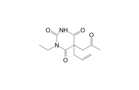 5-acetonyl-5-allyl-1-ethylbarbituric acid