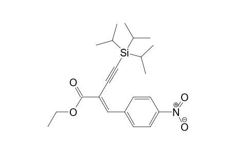(E)-Ethyl 2-(4-nitrobenzylidene)-4-(triisopropylsilyl)but-3-ynoate