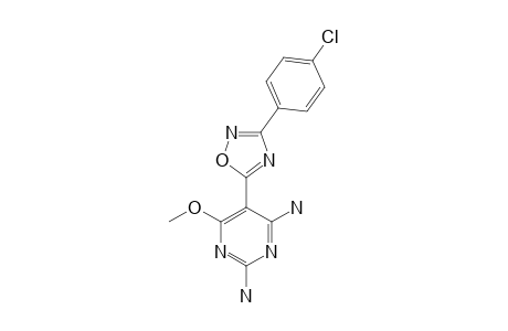 [2-amino-5-[3-(4-chlorophenyl)-1,2,4-oxadiazol-5-yl]-6-methoxy-pyrimidin-4-yl]amine
