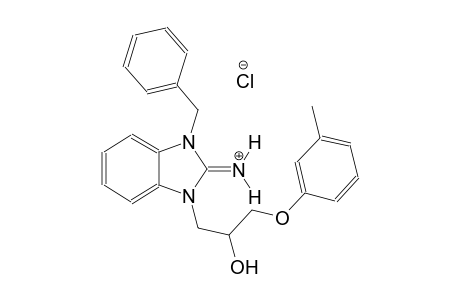 1-benzyl-3-[2-hydroxy-3-(3-methylphenoxy)propyl]-1,3-dihydro-2H-benzimidazol-2-iminium chloride