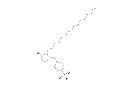 N-(3-hexadecyl-4-oxo-2-thiazolidinylidene)sulfaniyl fluoride