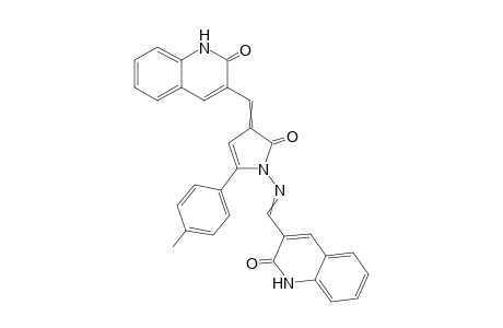 3-((2-Oxo-1-(((2-oxo-1,2-dihydroquinolin-3-yl)methylene)- amino)-5-(p-tolyl)-1,2-dihydro-3H-pyrrol-3-ylidene)methyl)quinolin-2(1H)-one