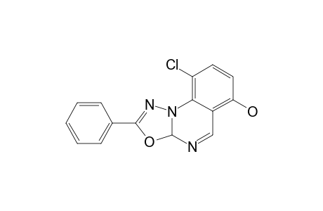 9-CHLORO-2-PHENYL-10,3A-DIHYDRO-1,3,4-OXADIAZOLINO-[3,2-A]-QUINAZOLIN-6-OL